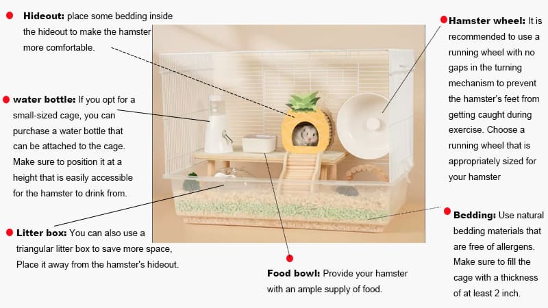 Hamster Cage 101: A Guide to Choosing the Right Hamster Cage and ... - Hamster Cage Setup For A Hamster'S Sensory Needs